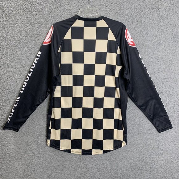 Roland Sands Motorcycle Checkers Hooligan Race Jersey Long Sleeve NEW - Picture 6 of 7